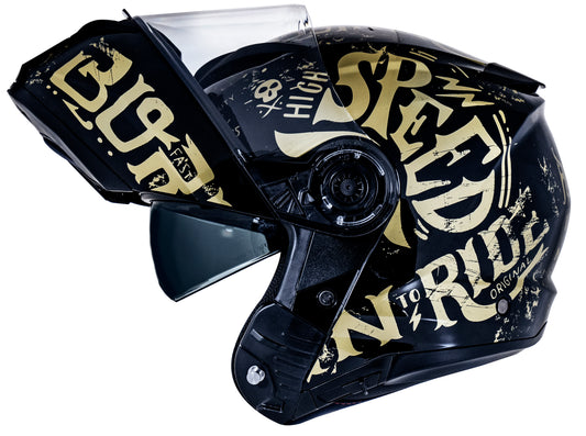 Capacete Norisk Force Monocolor Born To Ride Dourado