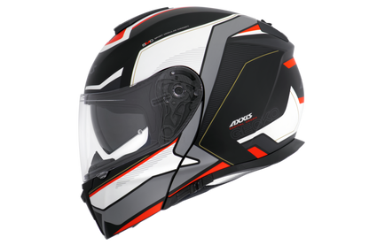 Capacete Axxis  Gecko Sv Capital B5 Vermelho Flourescente Matte