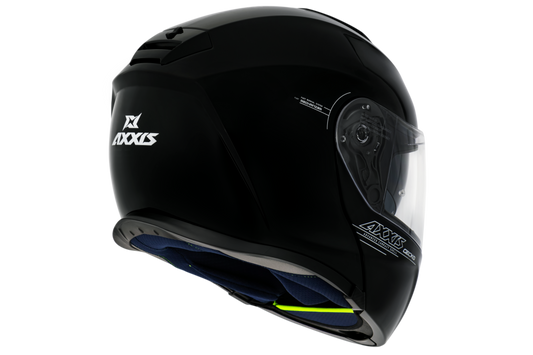 Capacete Axxis Gecko Sv Solid A1 Preto Brilho