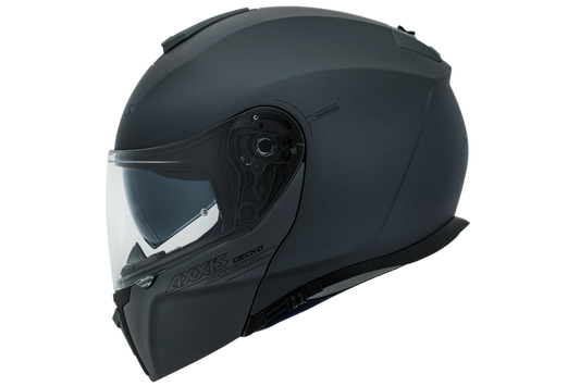 Capacete Axxis Gecko Sv Solid  A2 Preto Cinza Matte