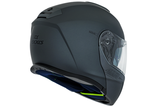Capacete Axxis Gecko Sv Solid  A2 Preto Cinza Matte