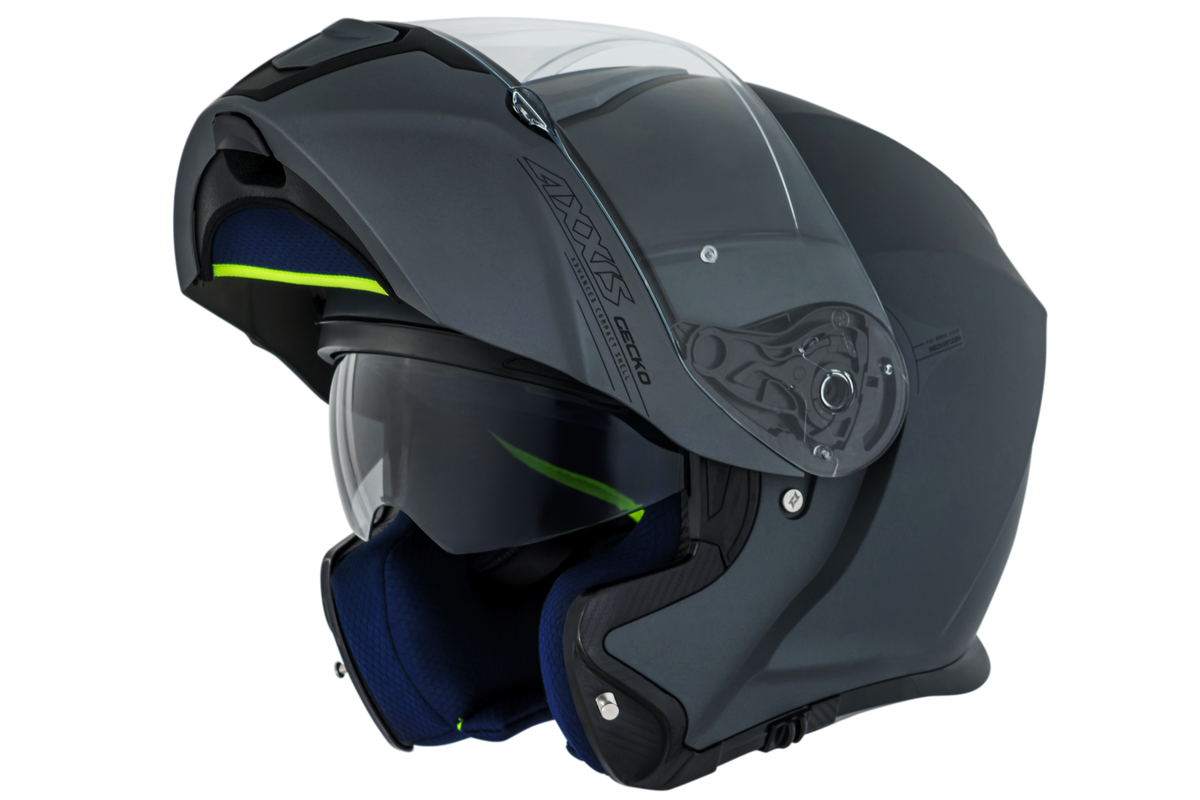 Capacete Axxis Gecko Sv Solid  A2 Preto Cinza Matte