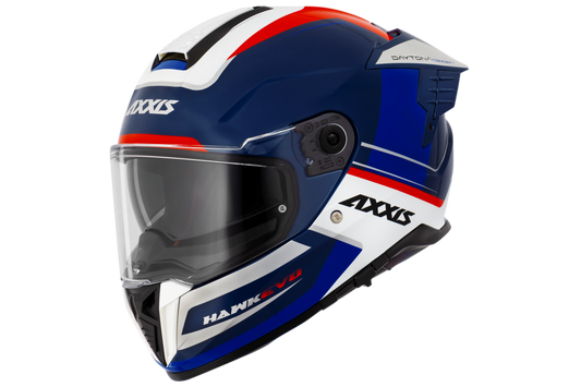 Capacete Axxis Hawk Evo Sv Daytona C7 Azul Brilho