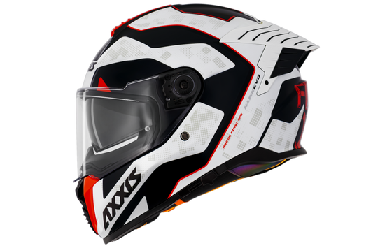 Capacete Axxis Hawk Evo Sv First One C0 Branco Brilho
