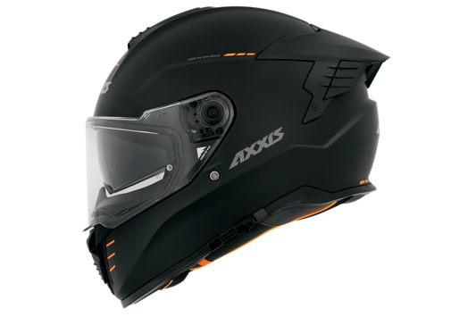 Capacete Axxis Hawk Evo Sv Solid A1 Preto Matte