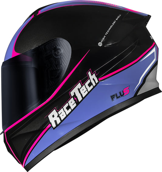 Capacete Race Tech Hit Plus Preto Roxo