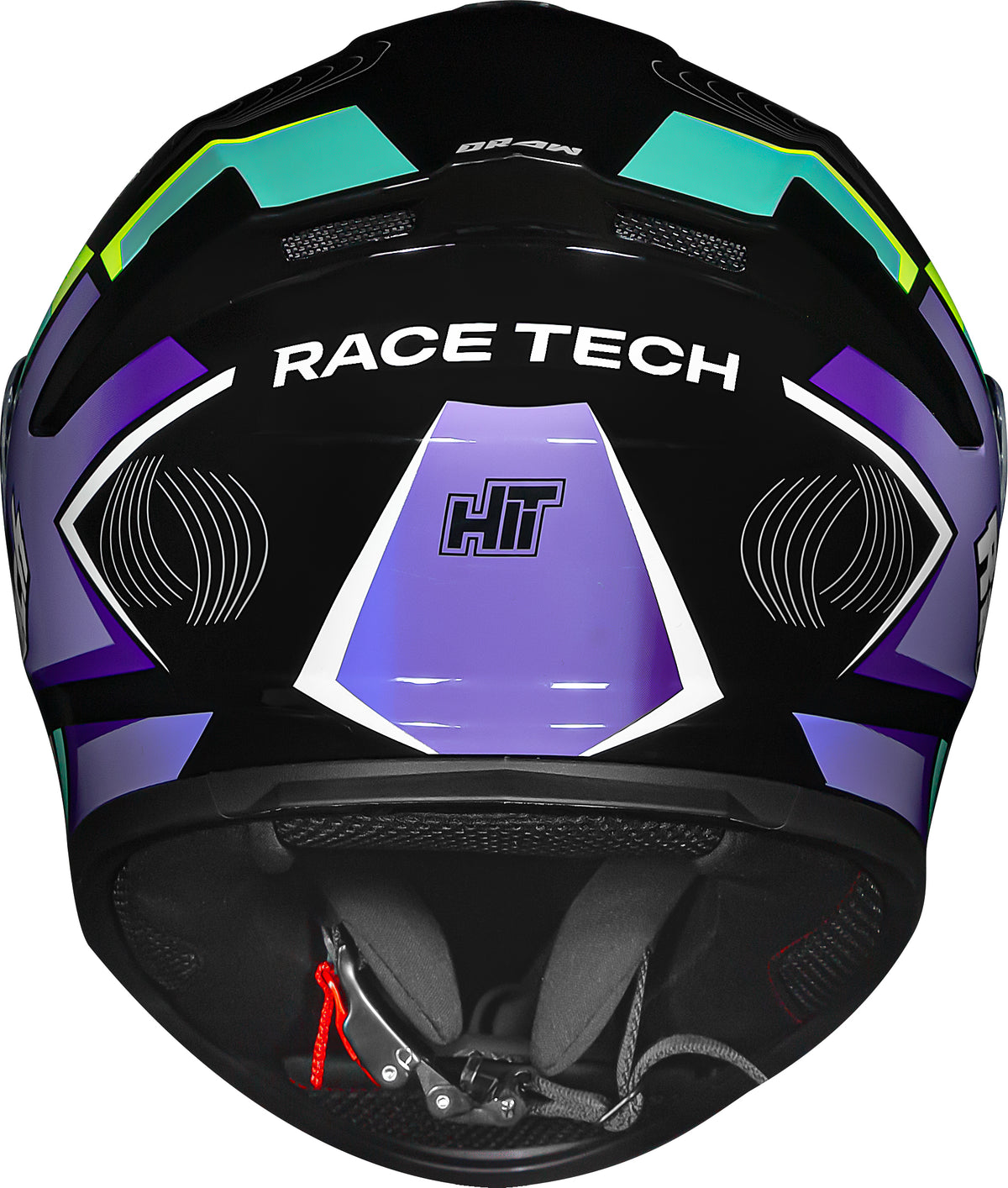 Capacete Race Tech Hit Draw Preto Roxo