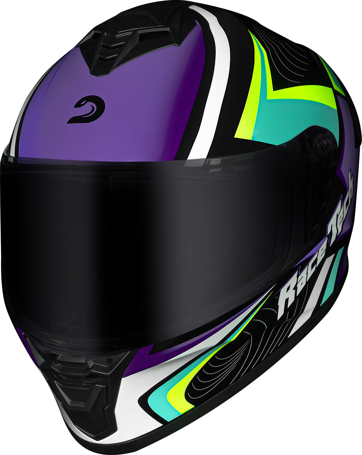 Capacete Race Tech Hit Draw Preto Roxo