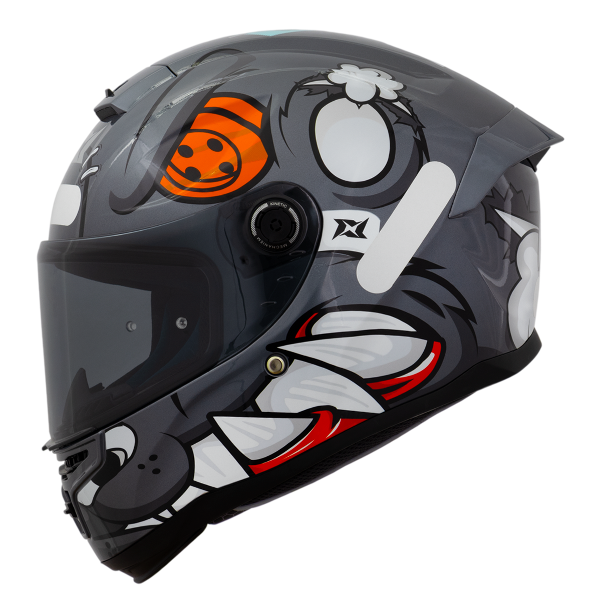 Capacete Axxis Hummer Teddy C2 Cinza Brilho
