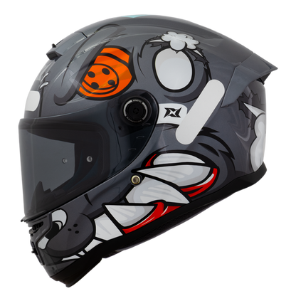 Capacete Axxis Hummer Teddy C2 Cinza Brilho
