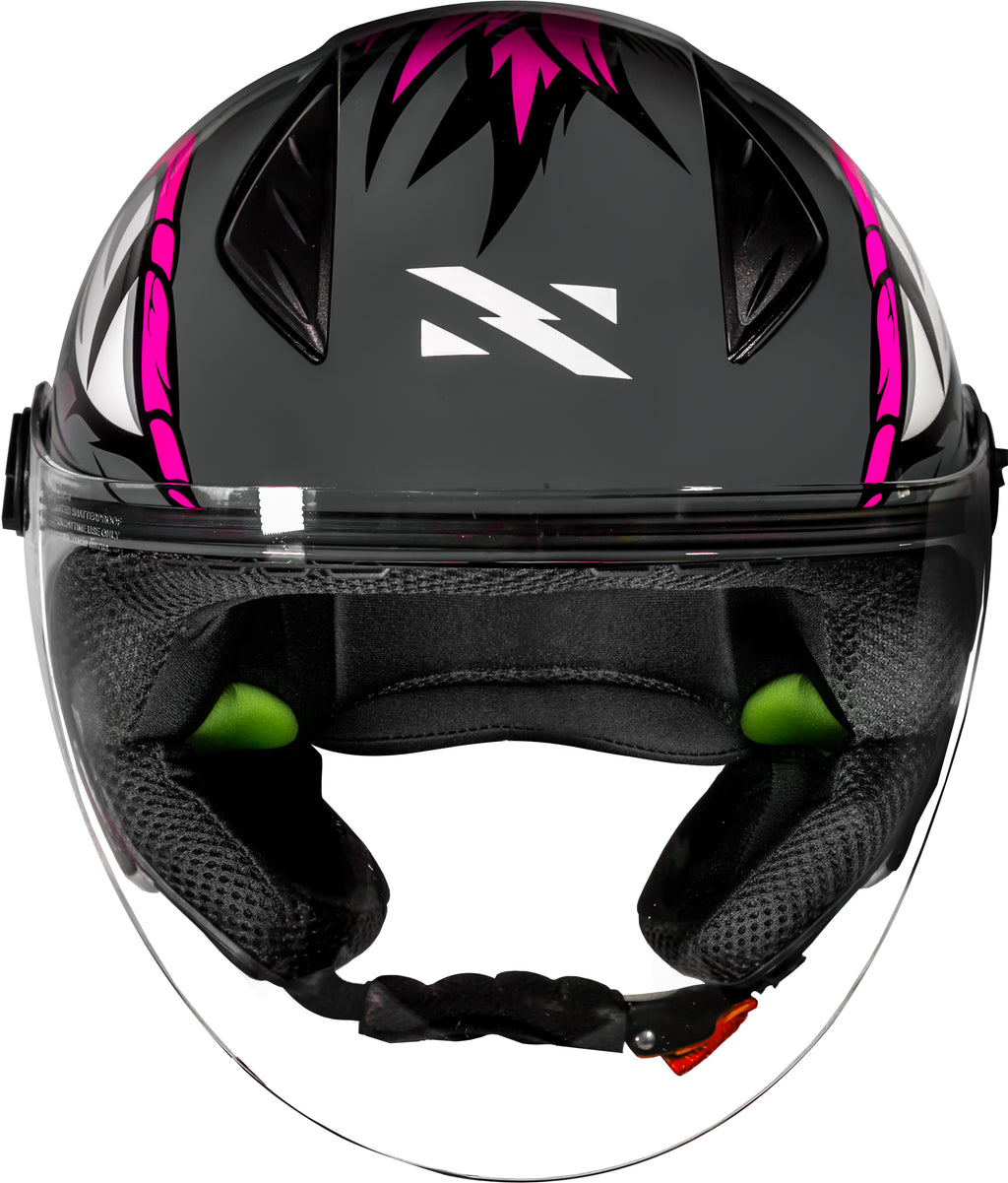 Capacete Norisk Neo Hyena Cinza Rosa