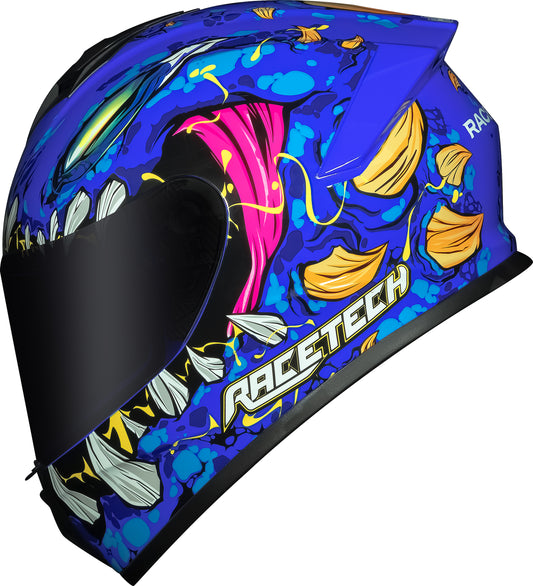Capacete Race Tech Hit Lizard Azul
