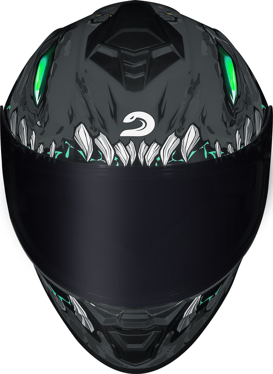 Capacete Race Tech Hit Lizard Titânio