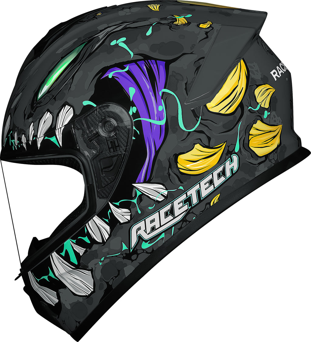 Capacete Race Tech Hit Lizard Titânio