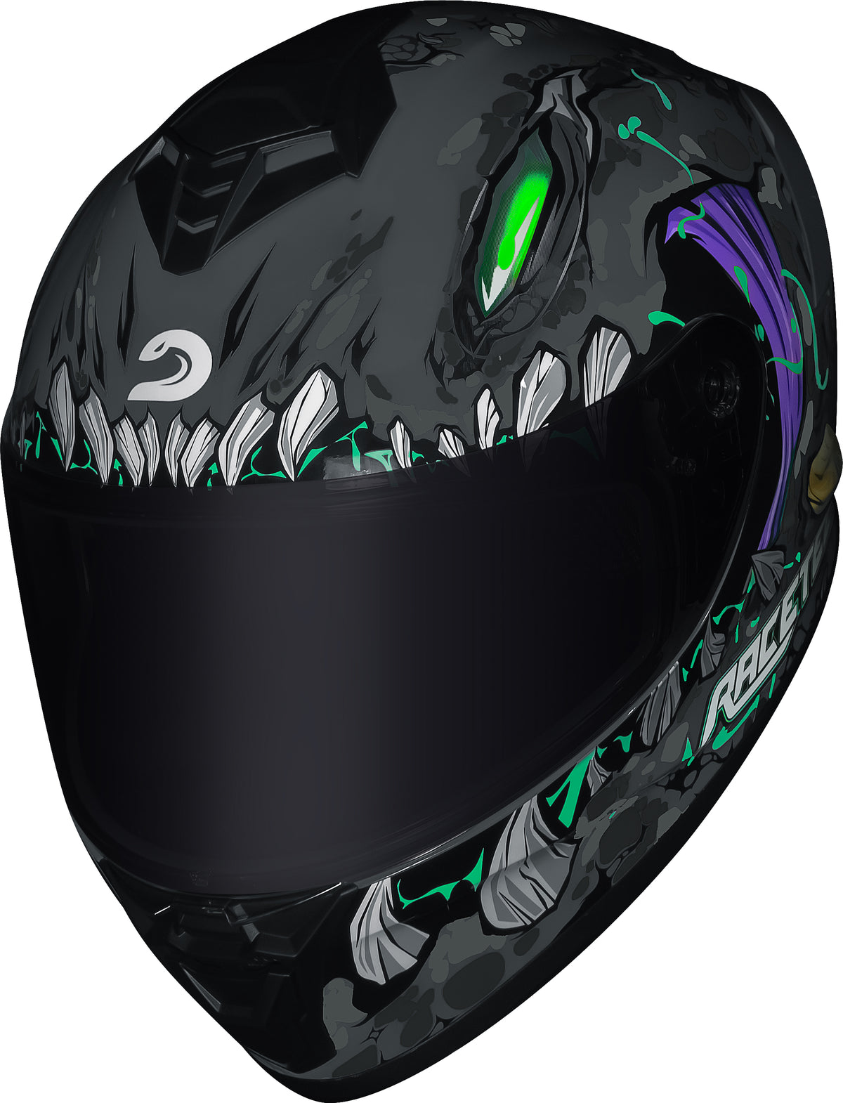 Capacete Race Tech Hit Lizard Titânio