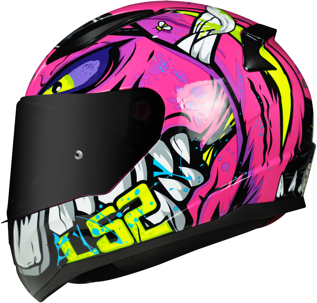 Capacete Ls2 Rapid ff353 Bad Ass Roxo