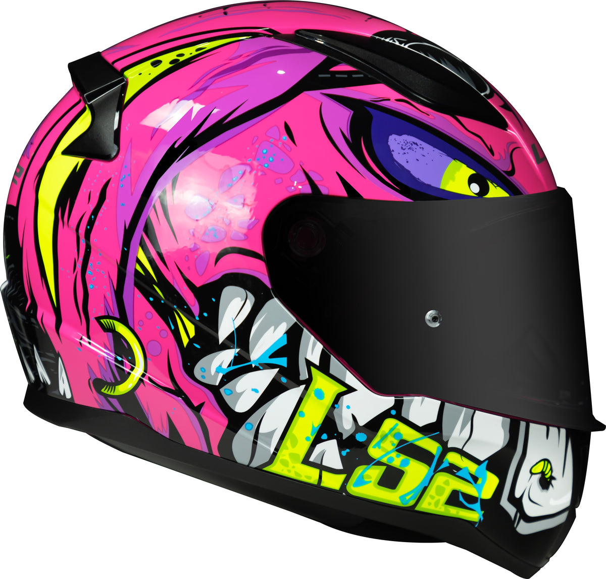 Capacete Ls2 Rapid ff353 Bad Ass Roxo