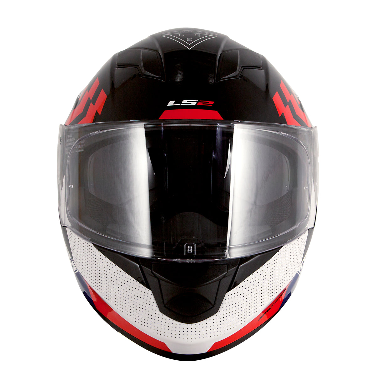 Capacete Ls2 Ff320 Stream Podium Preto Branco Azul