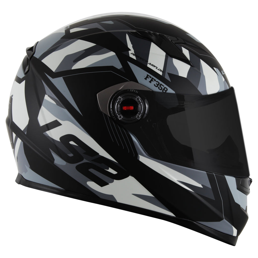 Capacete Ls2 Ff358 Classic Tank Branco
