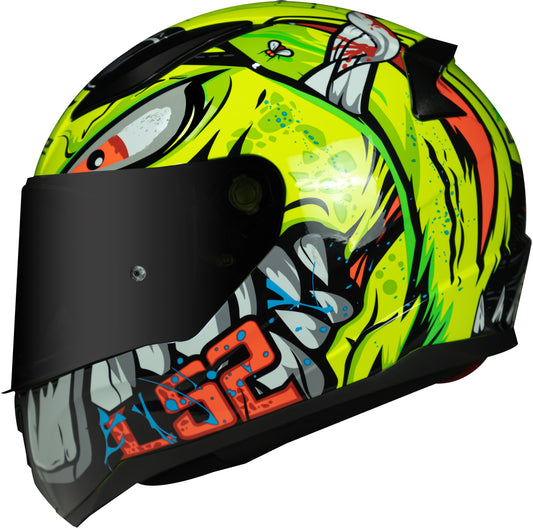 Capacete Ls2 Rapid ff353 Bad Ass Amarelo
