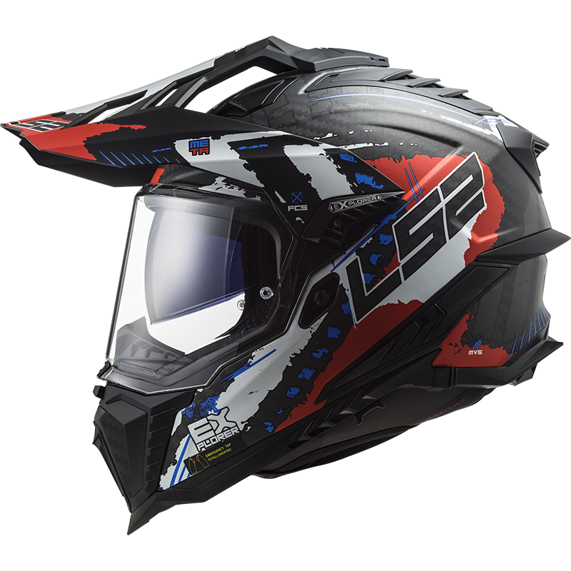 Capacete Ls2 mx701 Explorer Extend Matte Vermelho