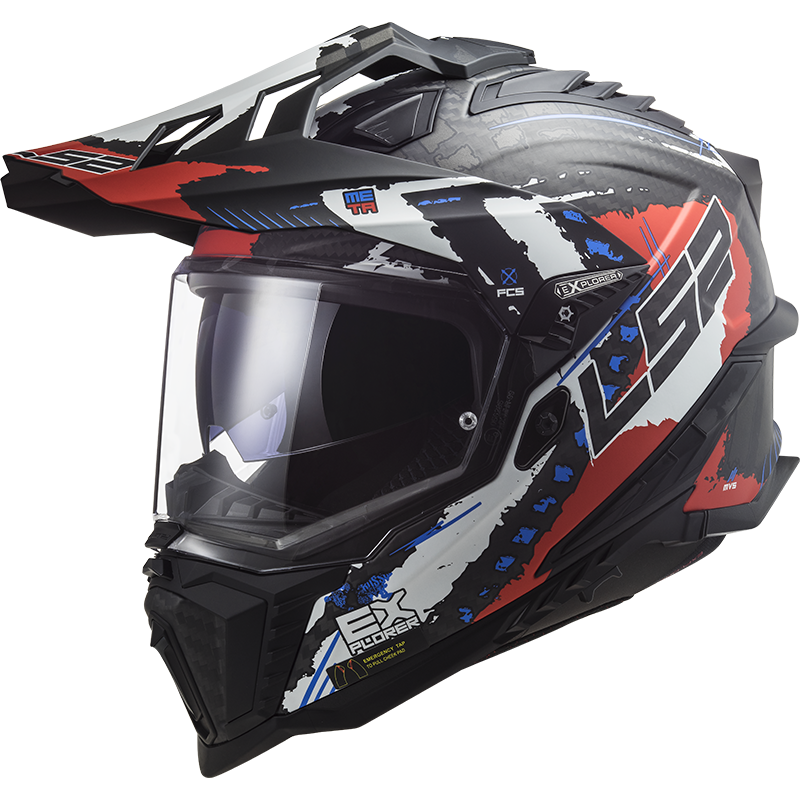 Capacete Ls2 mx701 Explorer Extend Matte Vermelho