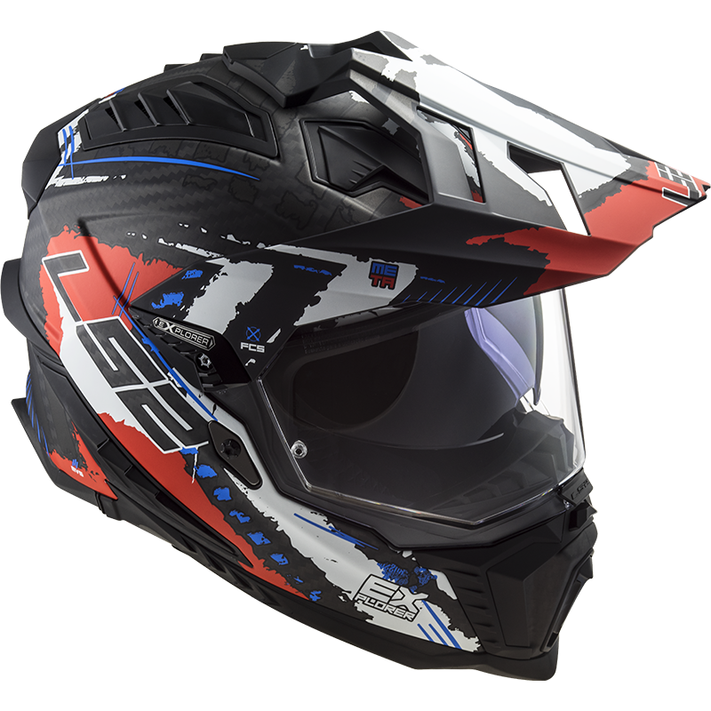 Capacete Ls2 mx701 Explorer Extend Matte Vermelho