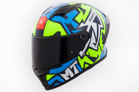 Capacete Mt Helmets Stinger 2 Meld C7 Azul Brilho