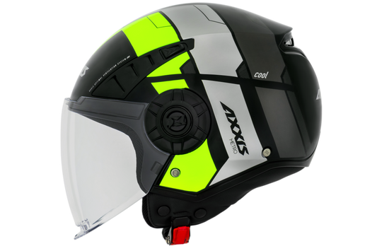 Capacete Axxis Metro Cool B3 Amarelo Flourescente Brilho