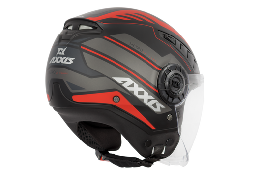 Capacete Axxis Metro Leisure B25 Vermelho Matte