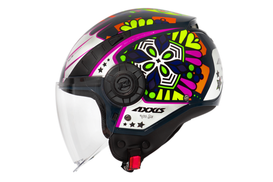Capacete Axxis Metro Star A0 Branco Perolado Brilho