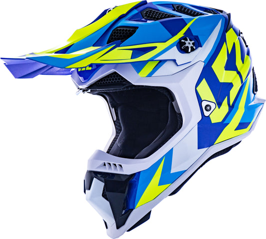 Capacete Ls2 mx700 Subverter Evo Nimble Azul Branco Amarelo