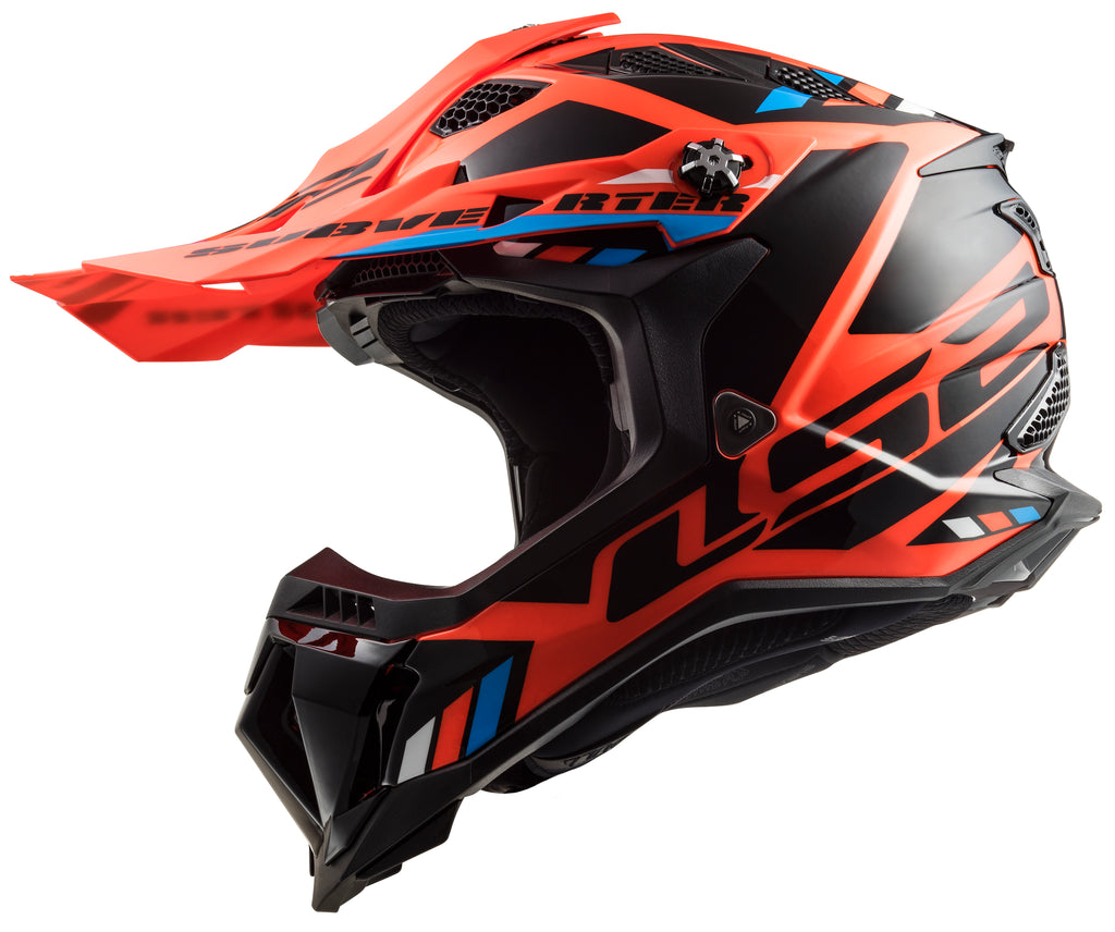 Capacete Ls2 mx700 Subverter Evo Stomp Laranja Preto