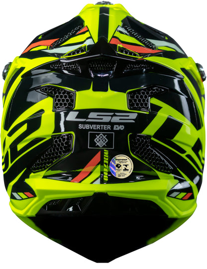 Capacete Ls2 mx700 Subverter Evo Stomp Amarelo Preto