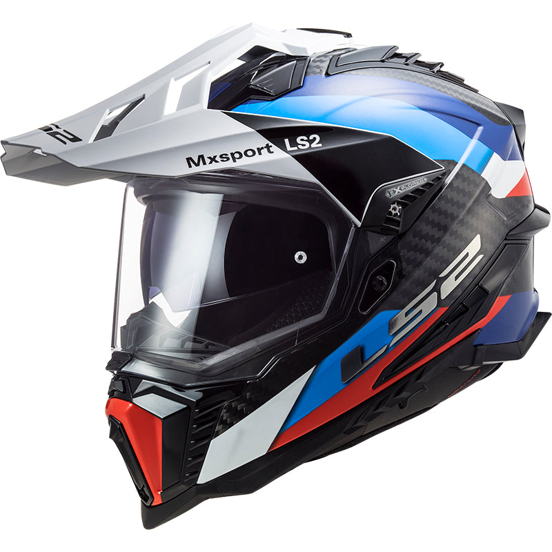 Capacete Ls2 mx701 Explorer Frontier Preto Azul
