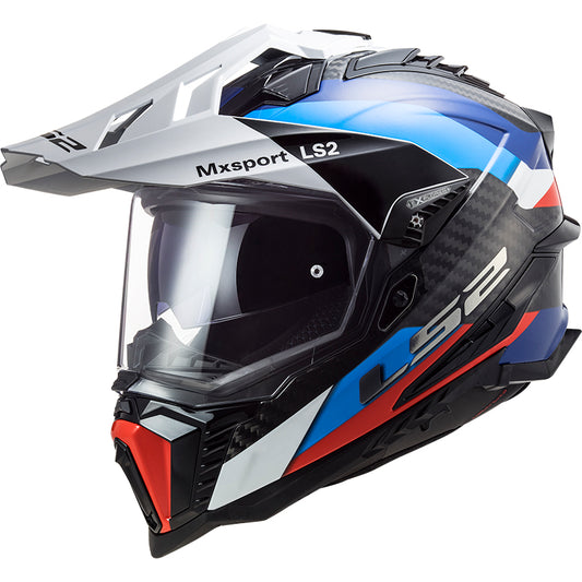 Capacete Ls2 mx701 Explorer Frontier Preto Azul