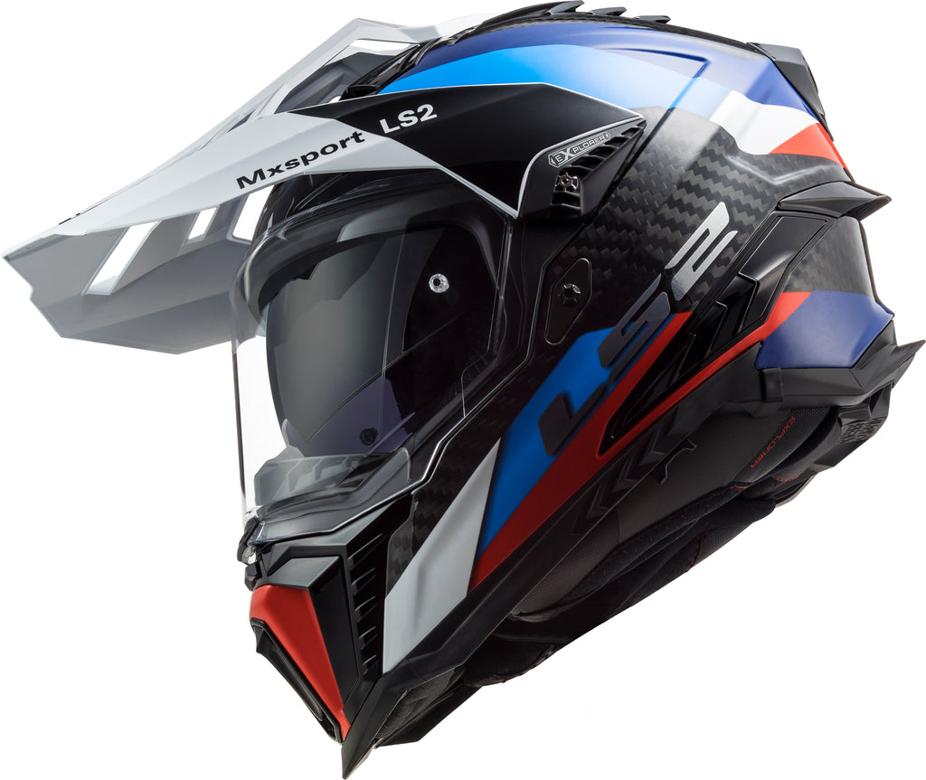 Capacete Ls2 mx701 Explorer Frontier Preto Azul