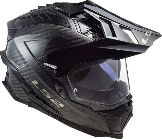 Capacete Ls2 mx701 Explorer Solid Carbon