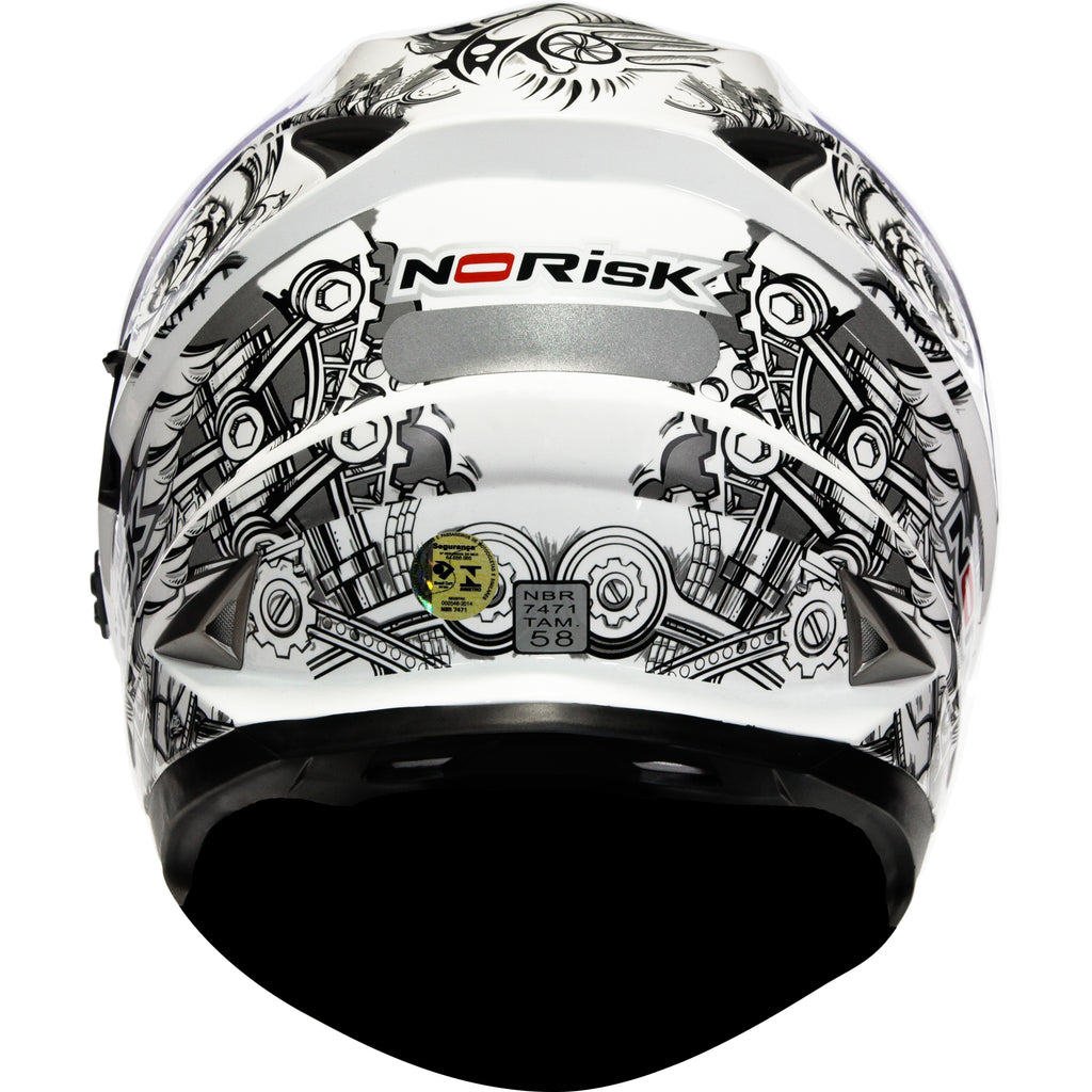 Capacete Norisk Soul Android Branco