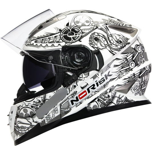 Capacete Norisk Soul Android Branco