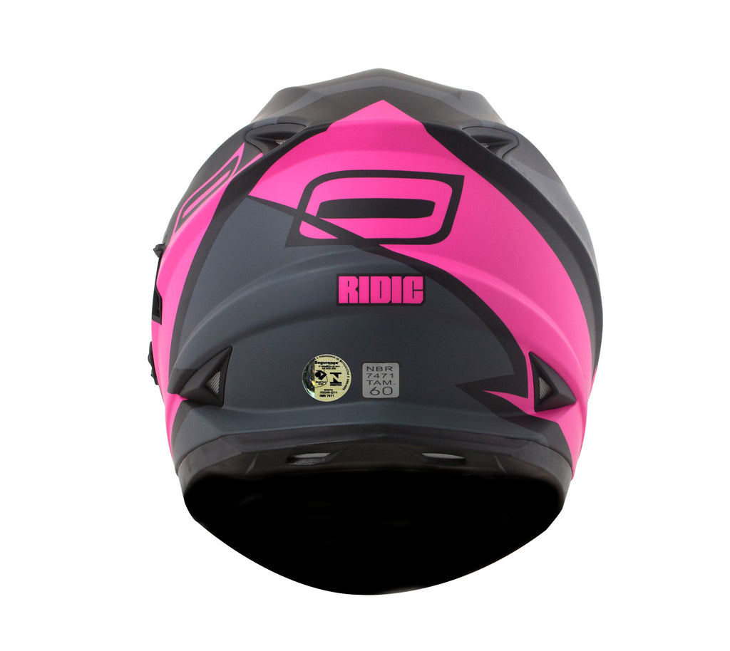 Capacete Norisk Soul Ridic Preto Rosa