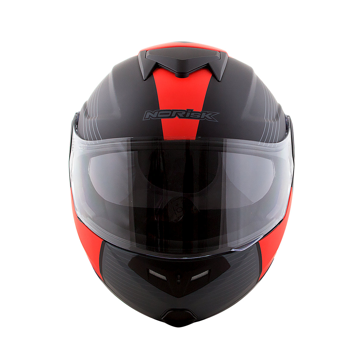 Capacete Norisk Route Stroke Preto Vermelho