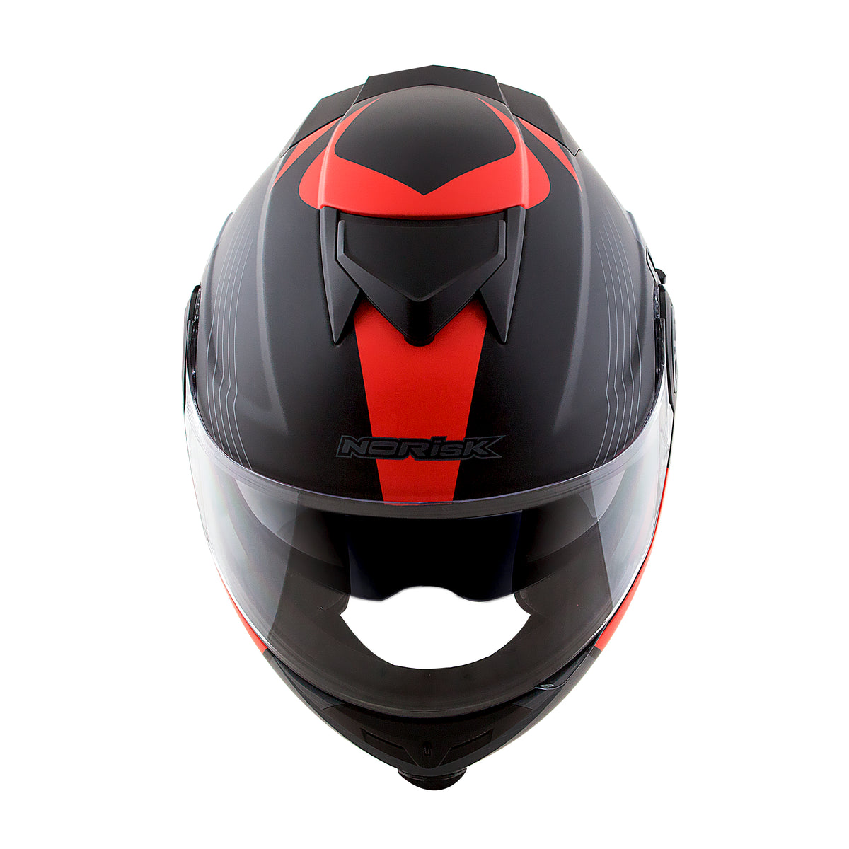 Capacete Norisk Route Stroke Preto Vermelho
