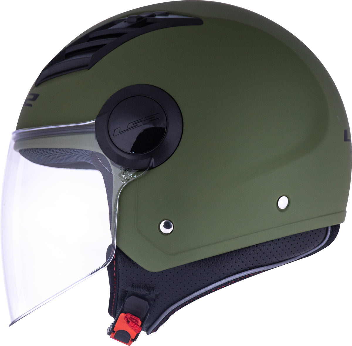 Capacete Ls2 Airflow of562 Monocolor Matt Verde Militar