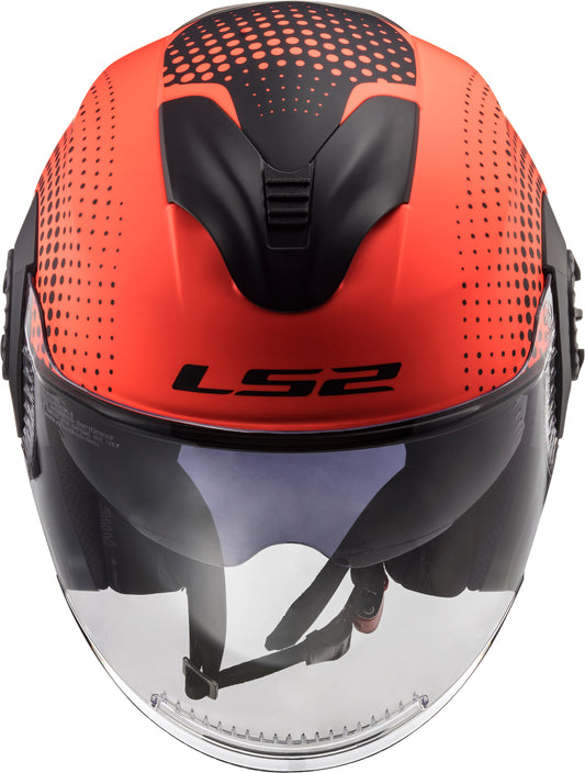 Capacete Ls2 Of570 Verso Spin Laranja