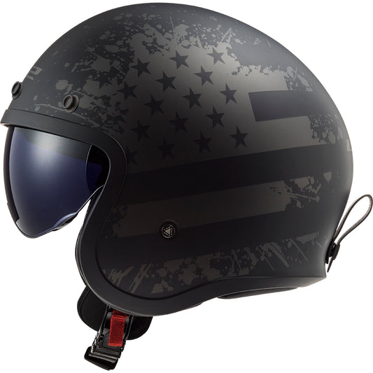 Capacete Ls2 Spitfire of599 Black Flag