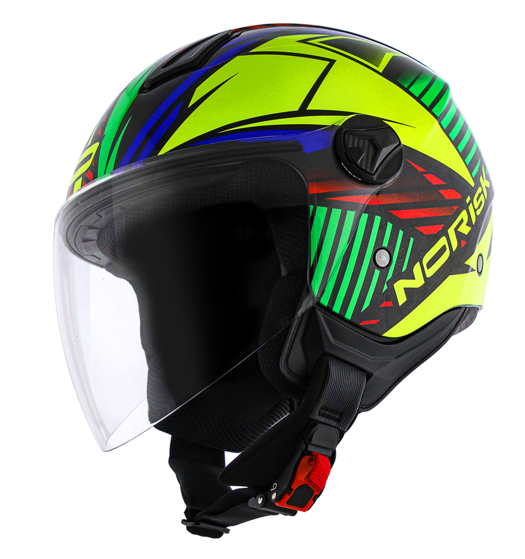 Capacete Norisk Orion Mosaic Preto Amarelo