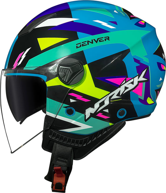 Capacete Norisk Orion Sv Denver Preto Verde