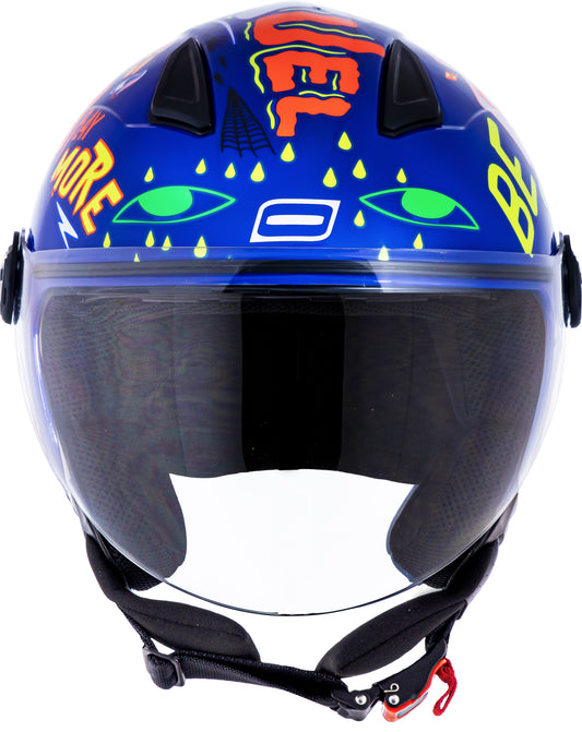 Capacete Norisk Orion Free Azul Laranja