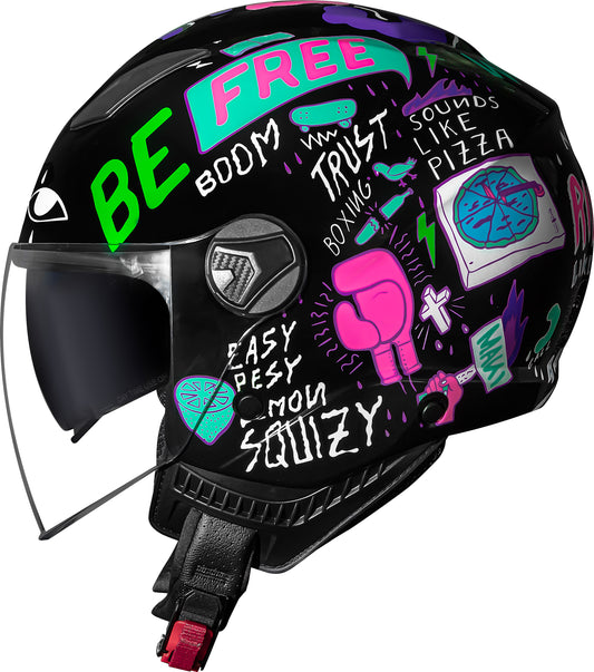 Capacete Norisk Orion Sv Free Preto Roxo